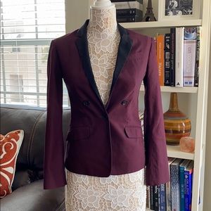 ✨EXPRESS BLAZER✨ BURGUNDY BLACK JACKET